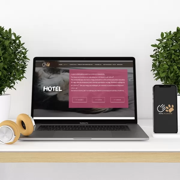 Strona WWW hotelu dla psów 