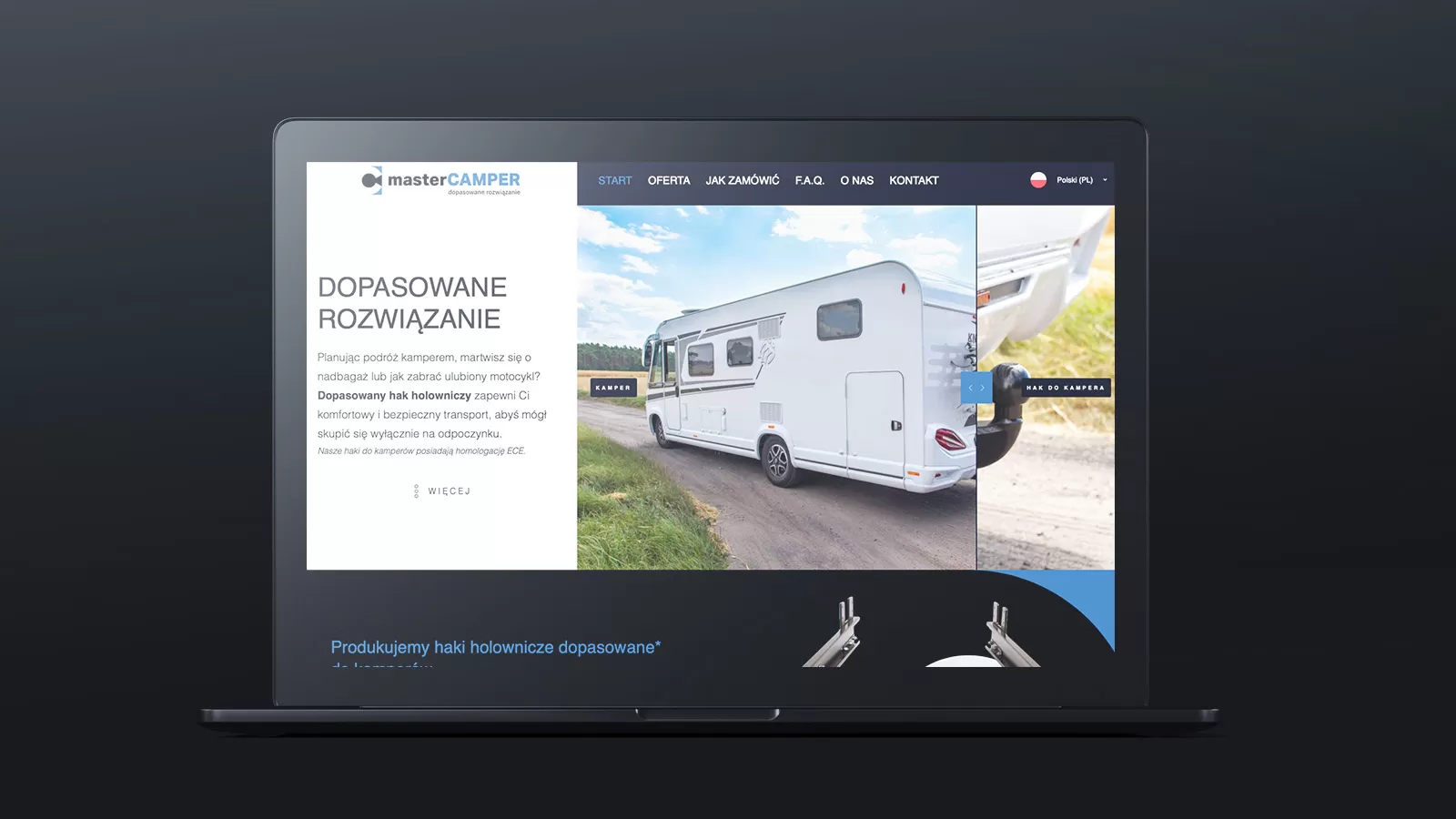 Strona internetowa producenta haków
