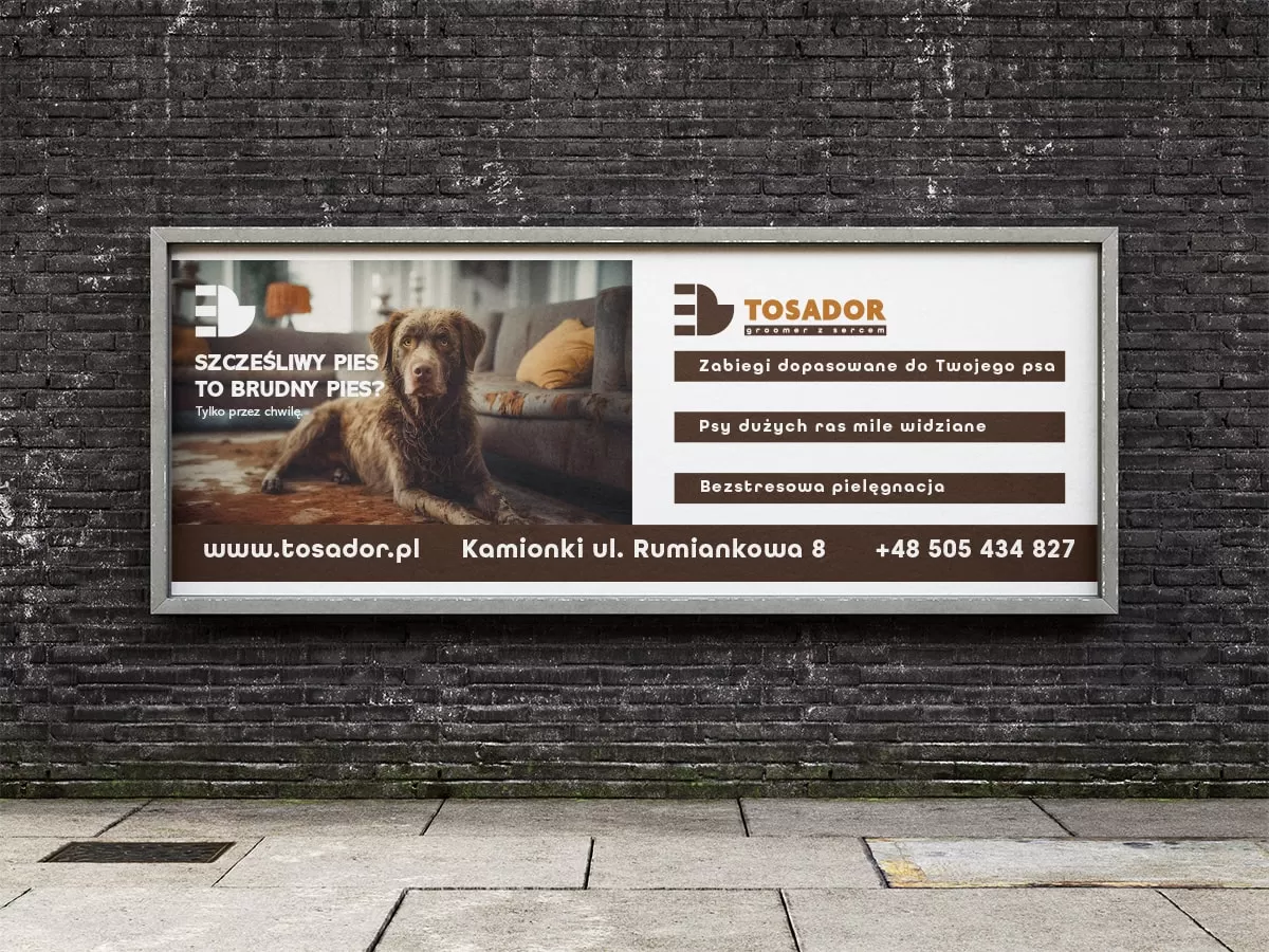 projekt banera reklamowego Tosador