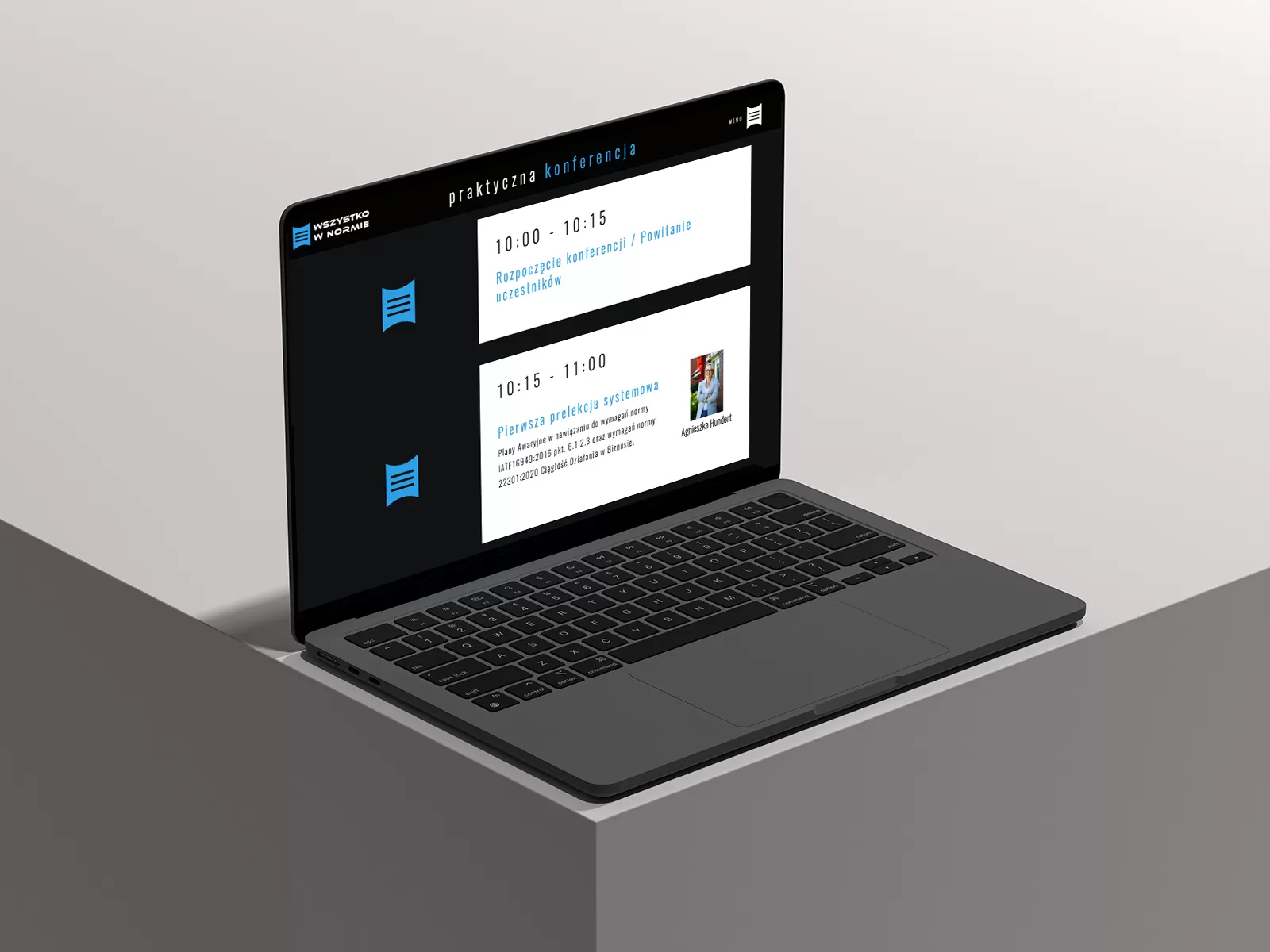 Projekt strony internetowej konferencji